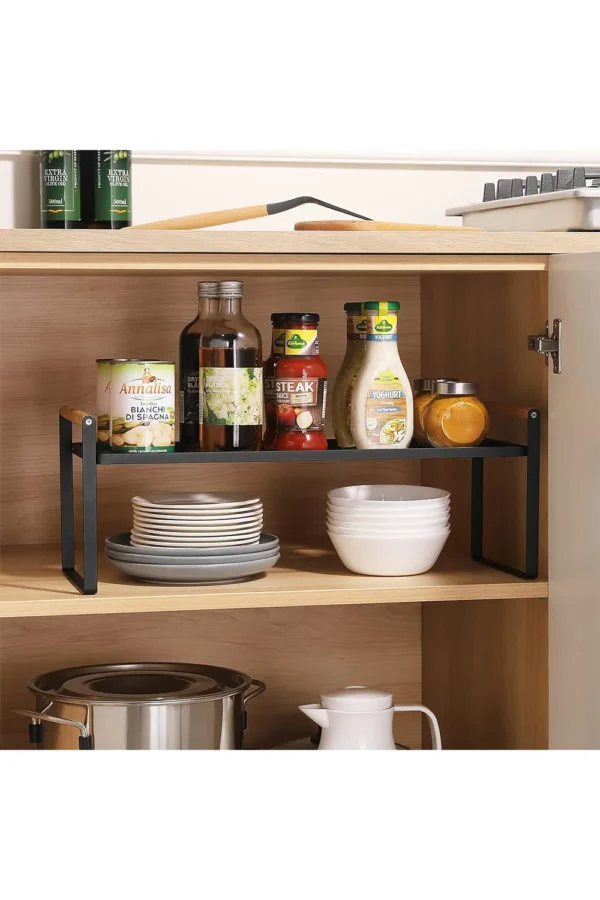 2-Tier Kitchen Spice Rack Space Saving Free Standing Countertop Organiser 35cm - Image 3