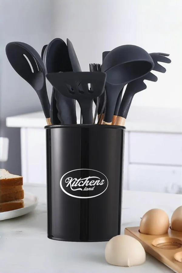 11-piece Silicone Kitchen Utensil Set for Nonstick Cookware Kitchenware Set - Image 4